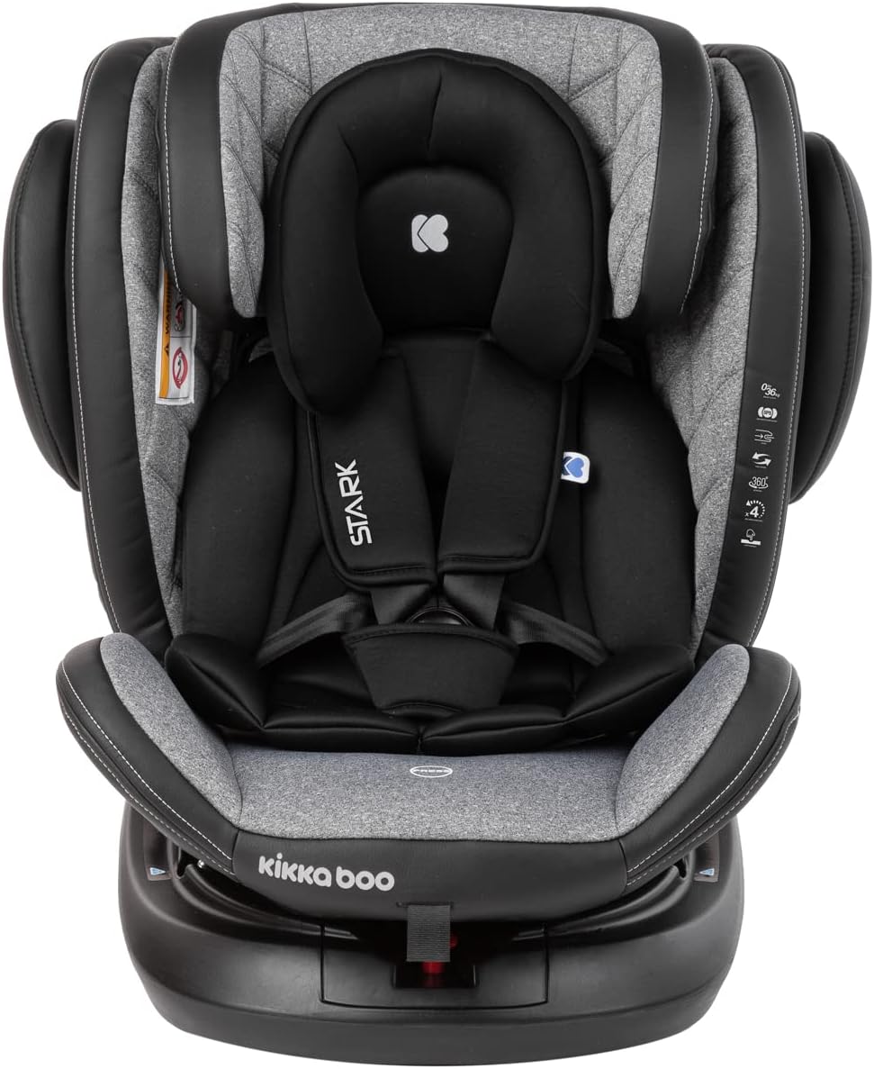 KikkaBoo Car Seat 0123 0-36kg Stark Double - Light Grey | Mamas & Papas, Babies, Nursing, Car Seat