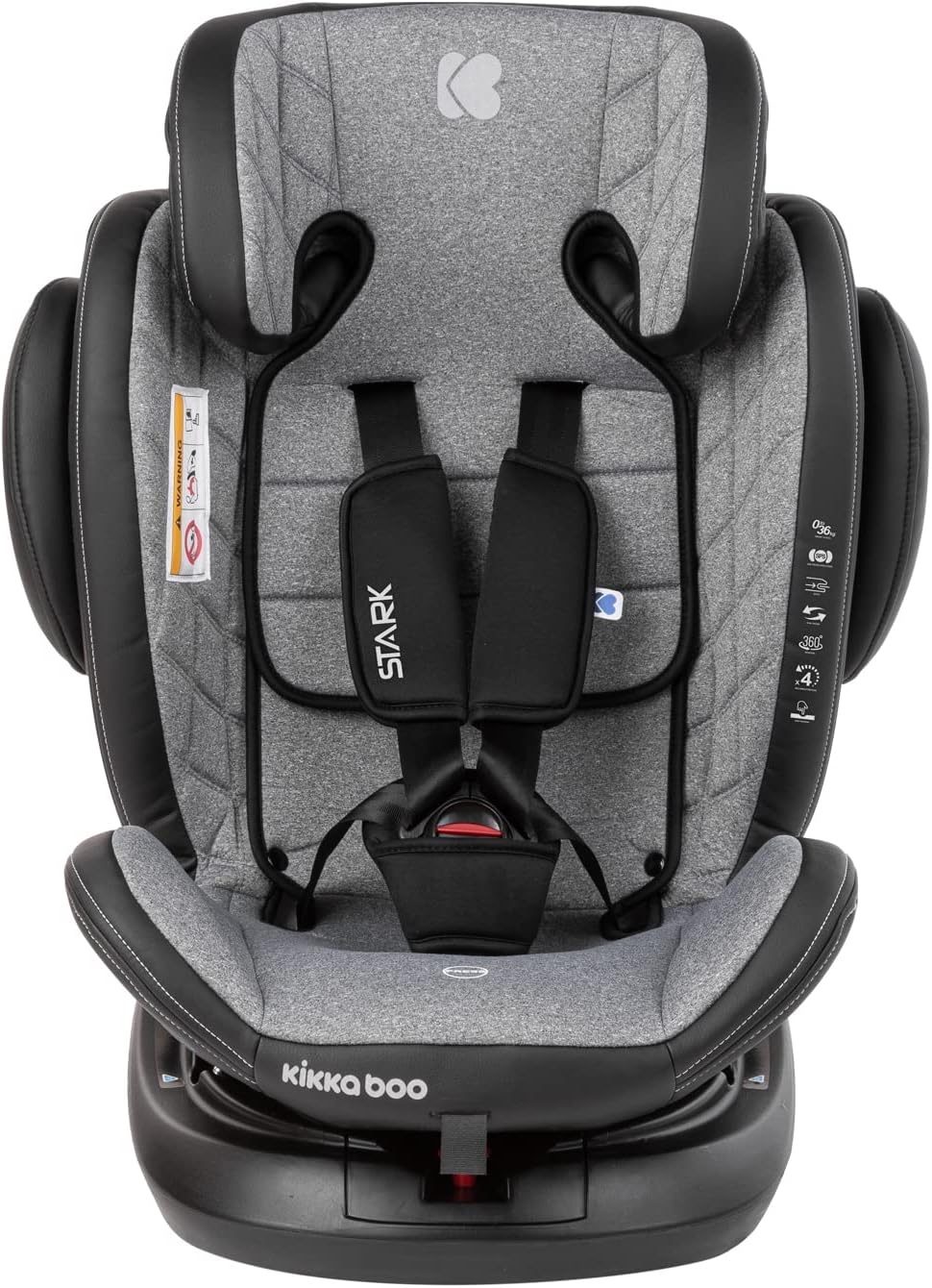 KikkaBoo Car Seat 0123 0-36kg Stark Double - Light Grey | Mamas & Papas, Babies, Nursing, Car Seat