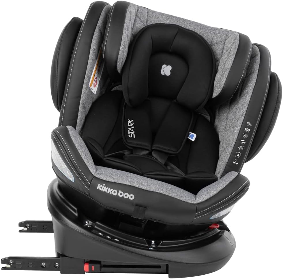 KikkaBoo Car Seat 0123 0-36kg Stark Double - Light Grey | Mamas & Papas, Babies, Nursing, Car Seat