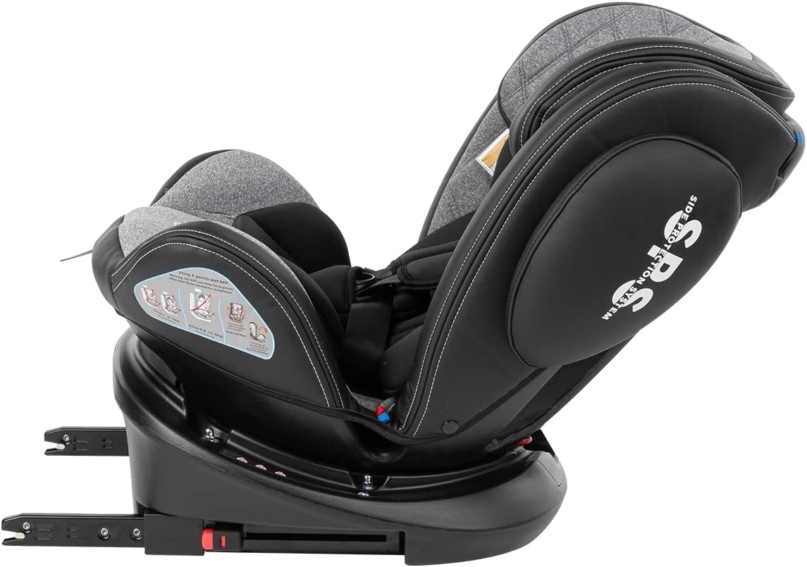 KikkaBoo Car Seat 0123 0-36kg Stark Double - Light Grey | Mamas & Papas, Babies, Nursing, Car Seat