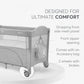KikkaBoo Milky Way Baby Cot 2 Levels Grey | Mamas & Papas, Babies, Nursing, Cot