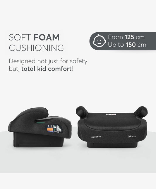 KikkaBoo Car Seat i-Go 125-150cm - Black | Mamas & Papas, Babies, Nursing, Car Seat