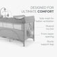 KikkaBoo Nighty Night Grey Baby Cot Two Levels | Mamas & Papas, Babies, Nursing, Cot