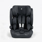 Dark grey i-Size car seat with headrest, harness cover, and side padding