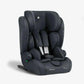 Dark grey car seat with headrest and multi-position side wings