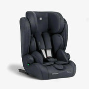 Dark grey car seat with headrest and multi-position side wings