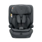 Grey i-Flow i-SIZE car seat front view with padded headrest and chest straps