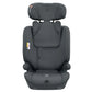 Grey i-Flow i-SIZE booster seat back with winged side supports and padded base