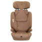 Mocha i-Size car seat front with padded seat and headrest support