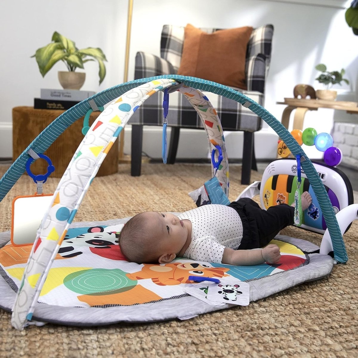 4 - in - 1 Tunes Music and Language Play Gym and Piano Tummy Time Activity Mat | Floot Tile | Baby Einstein for Mamas & Papas LB - Activity & Sensory Toys