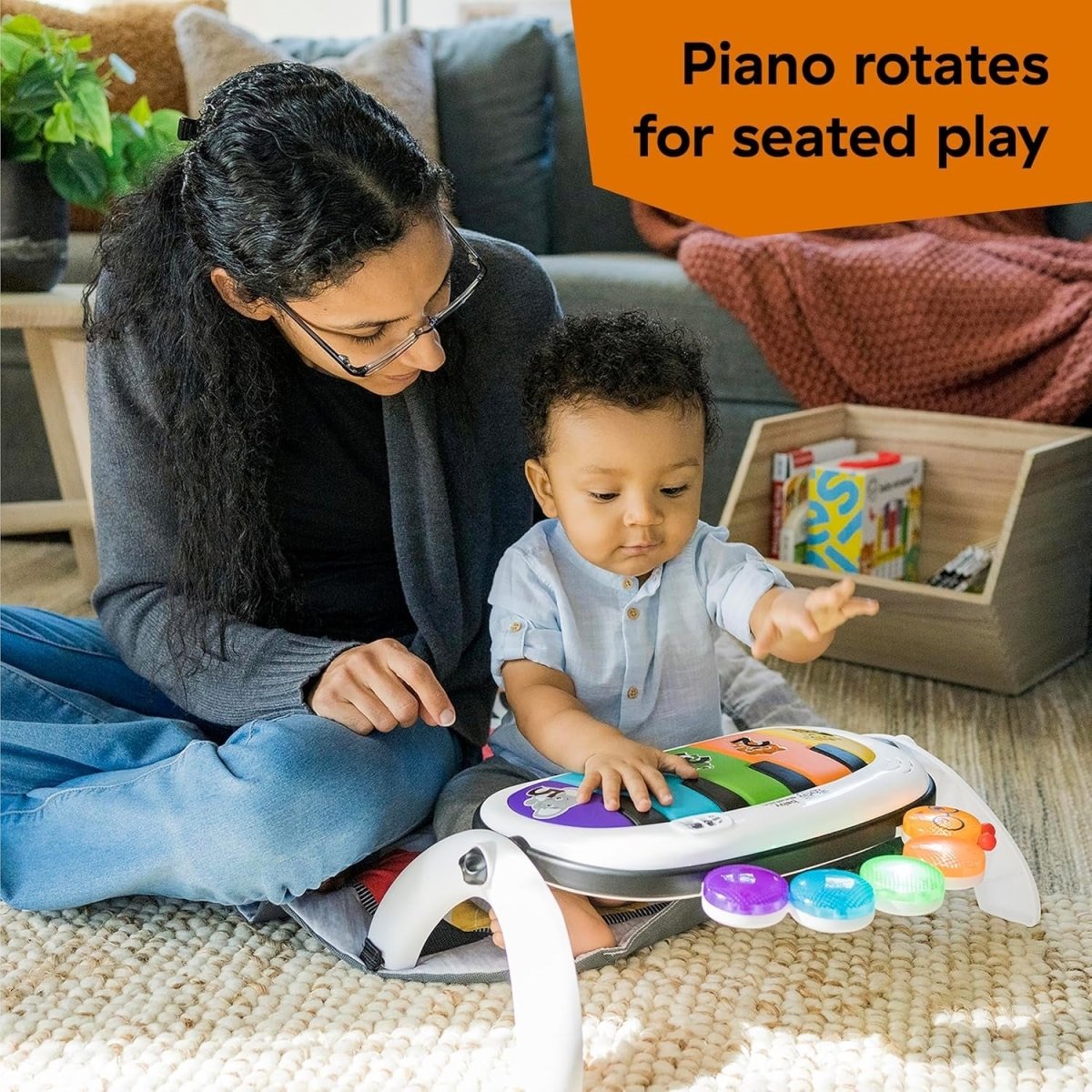 4 - in - 1 Tunes Music and Language Play Gym and Piano Tummy Time Activity Mat | Floot Tile | Baby Einstein for Mamas & Papas LB - Activity & Sensory Toys