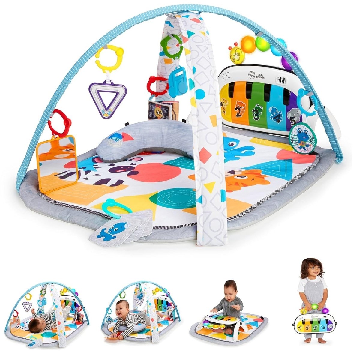4 - in - 1 Tunes Music and Language Play Gym and Piano Tummy Time Activity Mat | Floot Tile | Baby Einstein for Mamas & Papas LB - Activity & Sensory Toys