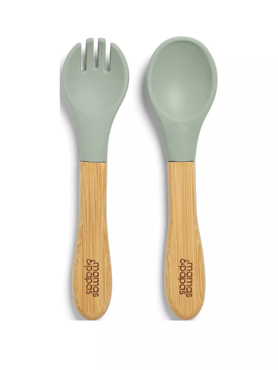 4 Piece Bamboo Weaning Starter Kit | Feeding Set | Mamas & Papas for Mamas & Papas LB - Cutlery & Plates
