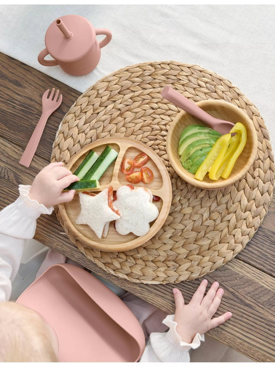 4 Piece Bamboo Weaning Starter Kit | Feeding Set | Mamas & Papas for Mamas & Papas LB - Cutlery & Plates