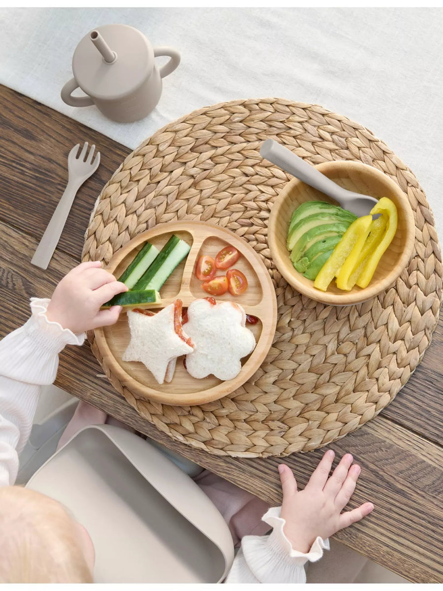 4 Piece Bamboo Weaning Starter Kit | Feeding Set | Mamas & Papas for Mamas & Papas LB - Cutlery & Plates