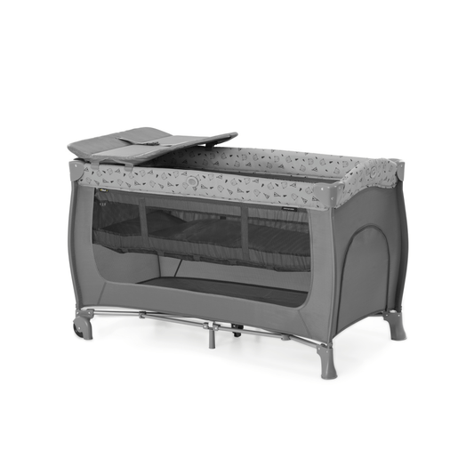 Hauck Sleep N Play Center Travel Cot Nordic Grey | Mamas & Papas, Babies, Nursing, Travel Cot