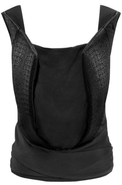 Porte-bébé en cuir Yema TIE Stardust - Noir