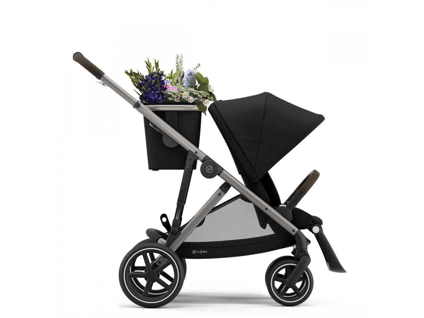 Cybex Gazelle S Taupe Stroller - Deep Black | Mamas & Papas, Babies, Nursing, Stroller