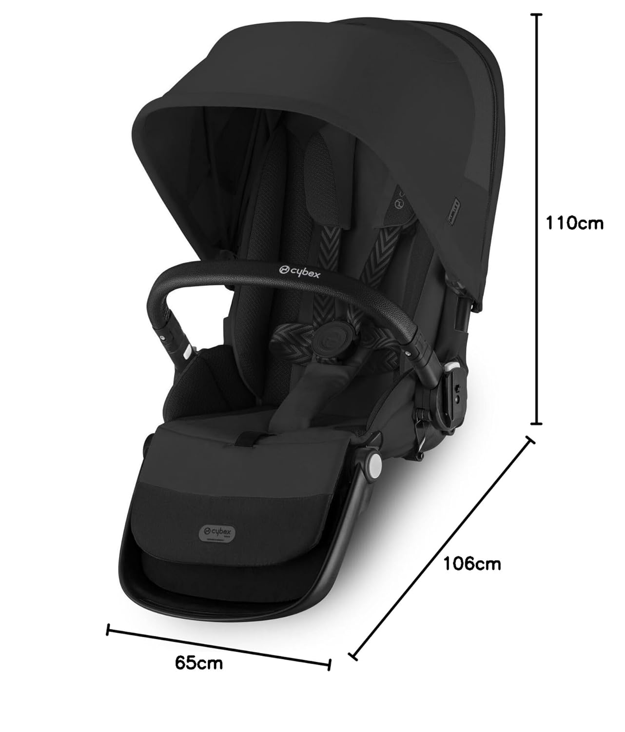 Cybex Gazelle with Reversible Seat Stroller - Black | Mamas & Papas, Babies, Nursing, Stroller