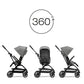 Cybex Eezy S Twist+ 2 Stroller Lava Grey - Black Chassis | Mamas & Papas, Babies, Nursing, Stroller