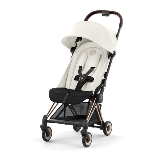 Cybex Coya buggy Off White, rosegold frame | Mamas & Papas, Babies, Nursing, Buggy Stroller
