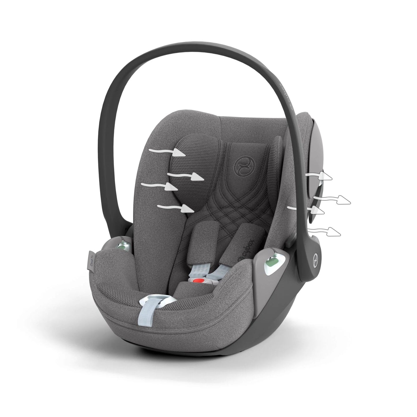 Cybex Cloud T i-Size - Infant Car Seat - Medium Grey | Mamas & Papas, Babies, Nursing, Car Seat