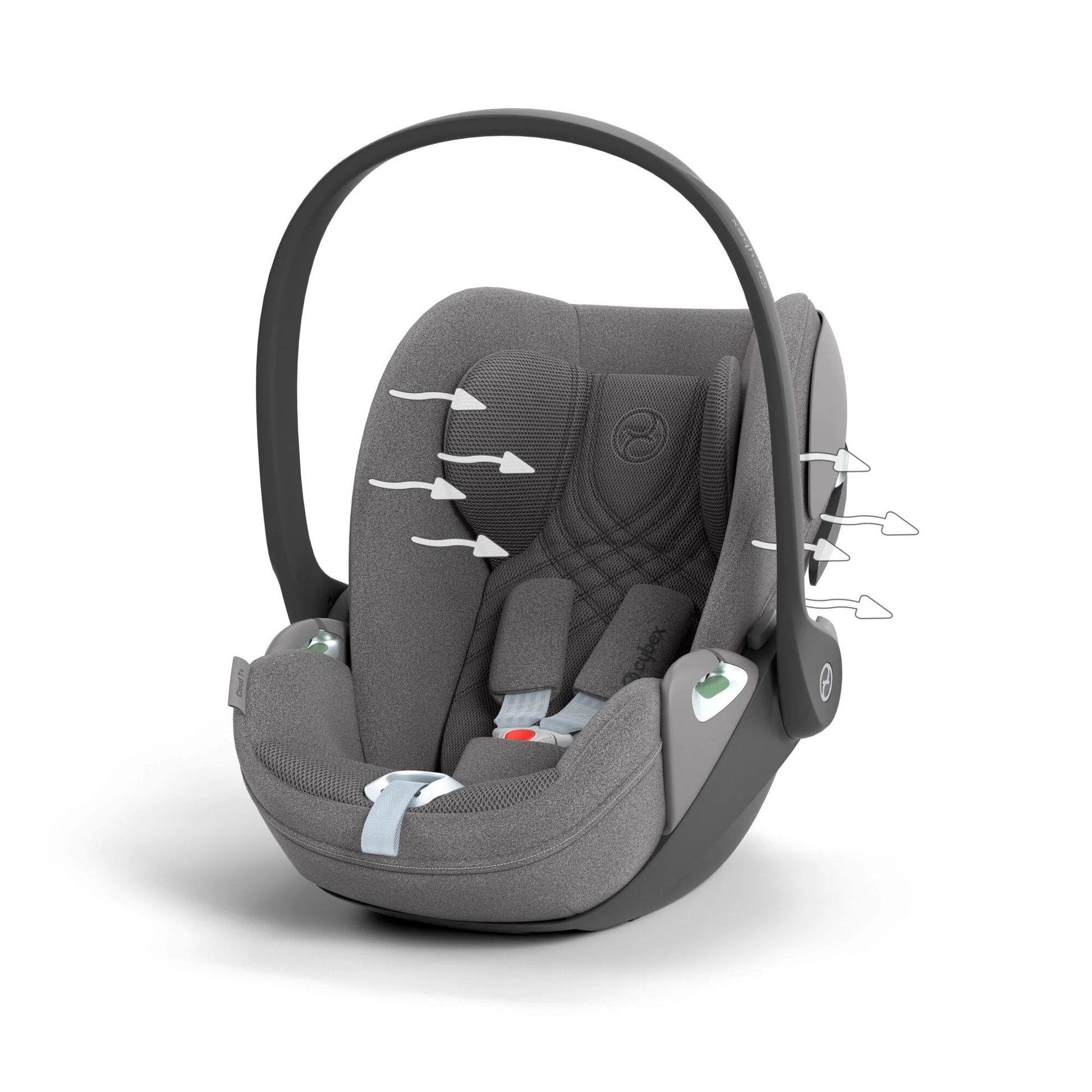 Cybex Cloud T i-Size - Infant Car Seat - Medium Grey | Mamas & Papas, Babies, Nursing, Car Seat