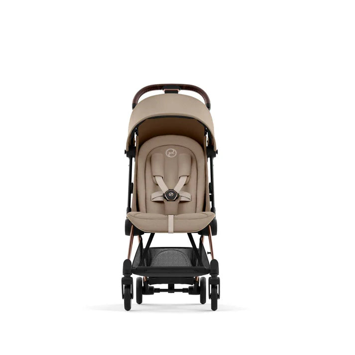 Cybex COYA Ultra-Compact Stroller - Oak / Rosegold Frame | Mamas & Papas, Babies, Nursing, Stroller