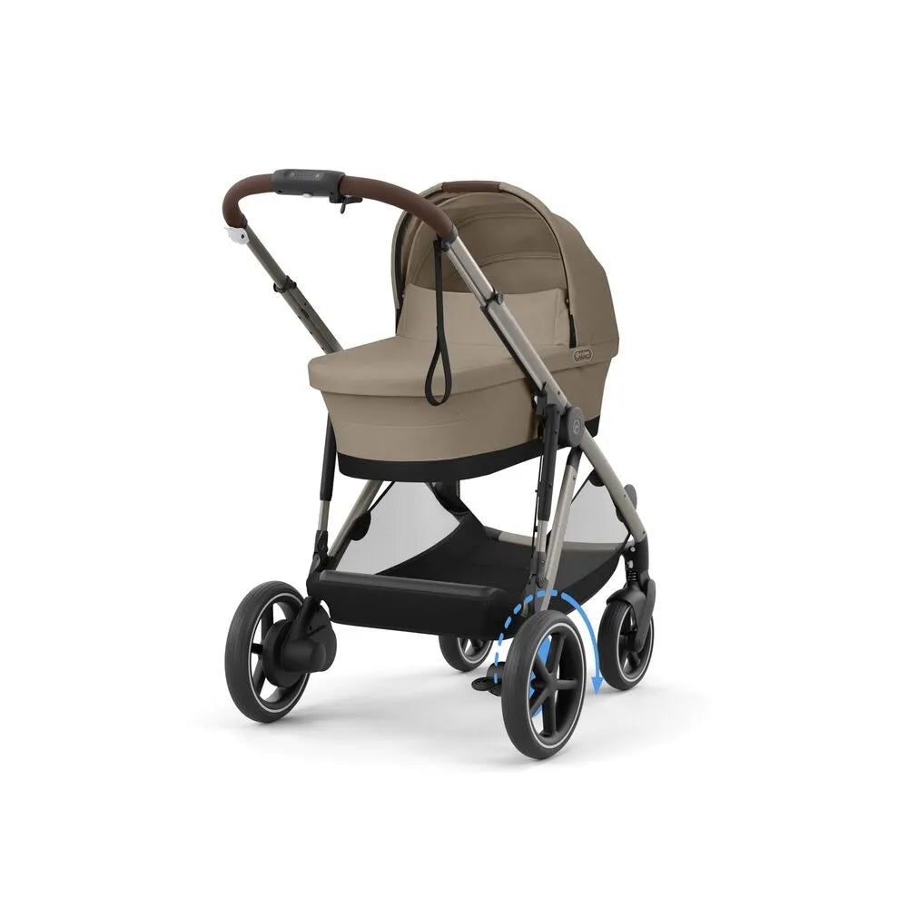Stroller e-GAZELLE S (Taupe Frame) Almond Beige