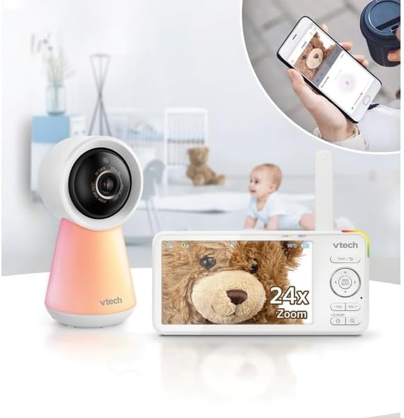 5” Smart Wi-Fi Baby Monitor with 1080p HD Camera