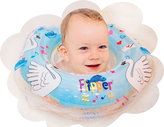Cercle musical sur un cou pour nager Flipper Swan lake 