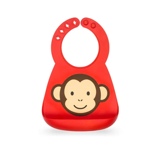 Nuby 3D Silicone Bib 3m+ Monkey | Mamas & Papas, Babies, Nursing, Bib