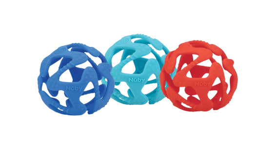 Nuby Silicone Tuggy Teether Ball | Mamas & Papas, Babies, Nursing, Teether