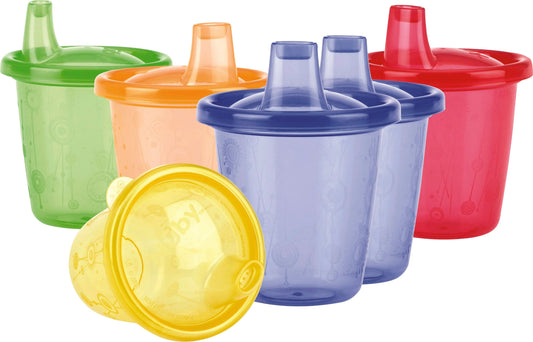 Nuby Cup with Drinking Spout - 250ml Pack 6 | Prenatal, Babies, Nusring, Cybex, Avent Cup