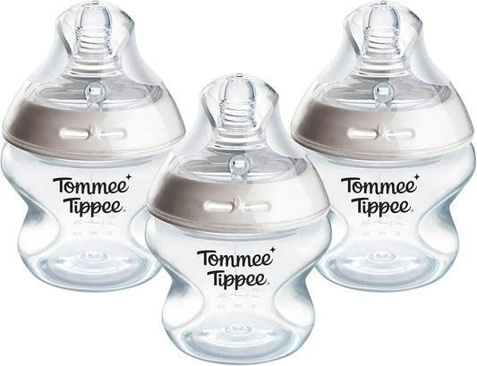 Tommee Tippee Natural Start Anti-Colic Baby Bottle with Extra-Slow Flow Breast-Like Teat, 150ml