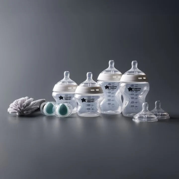Self-Sterilising Anti-Colic Baby Bottles Newborn Starter Set 9 Piece