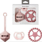 Silicone Comfort Gift Set Ultra-Light Soother Pink, 0-6m+