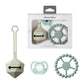 Silicone Comfort Gift Set Ultra-Light Soother Green, 0-6m+