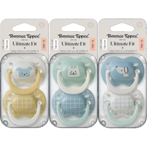 Tommee Tippee  Ultra Soother 6 Months + Boy Pack of 2  Assorted