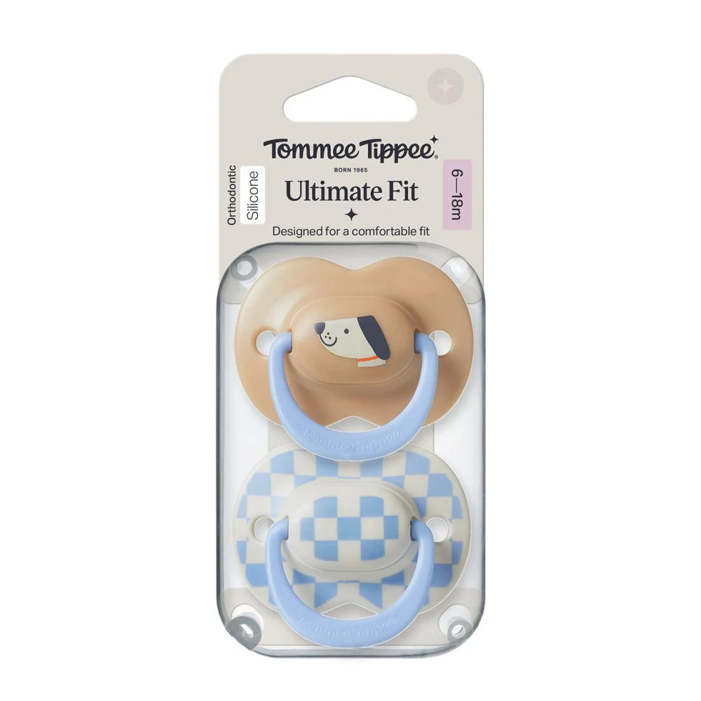 Ultimate Fit Soother Boy  6-18m Pack of 2 Assorted
