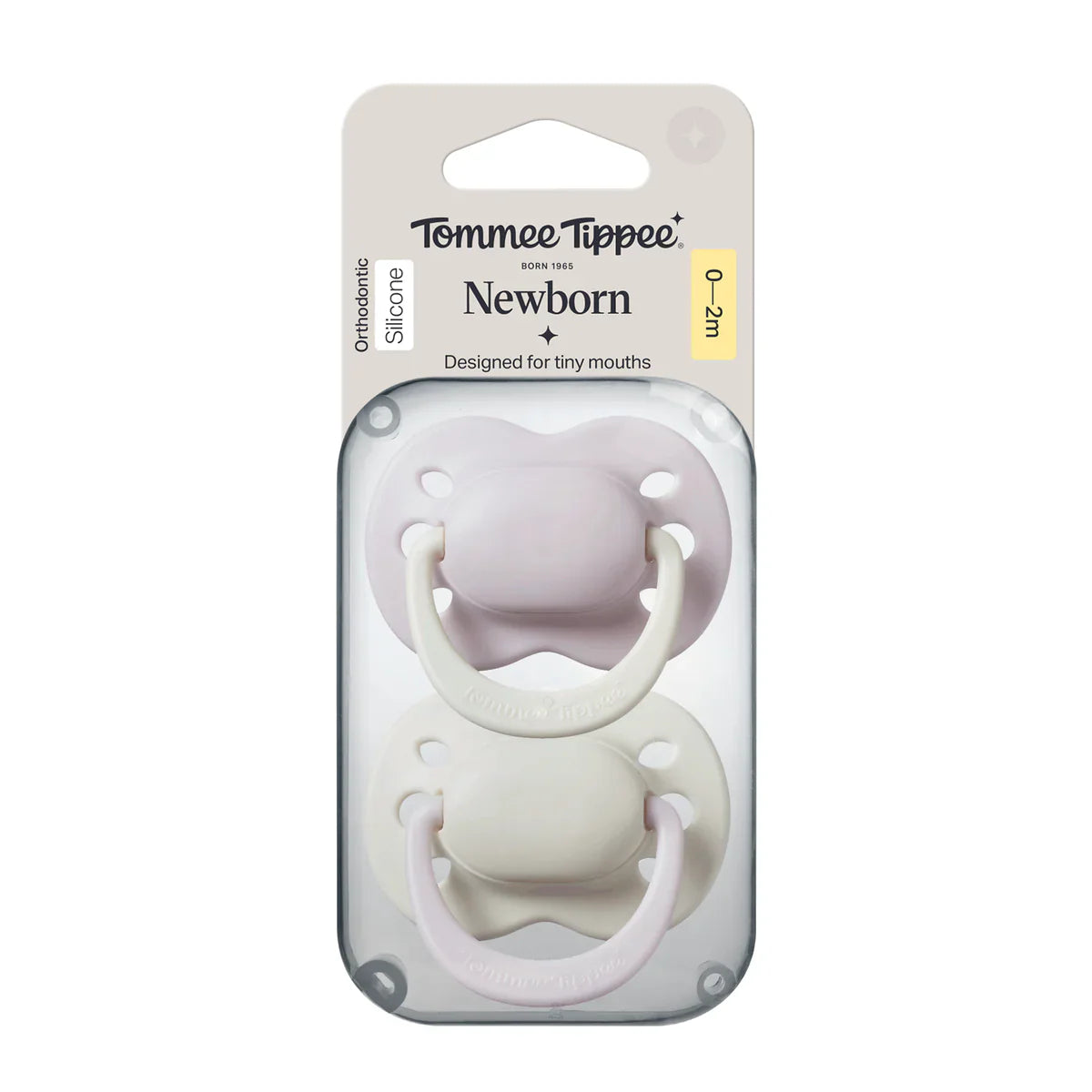 Newborn Soother 0-2m Girl Pack of 2 Assorted
