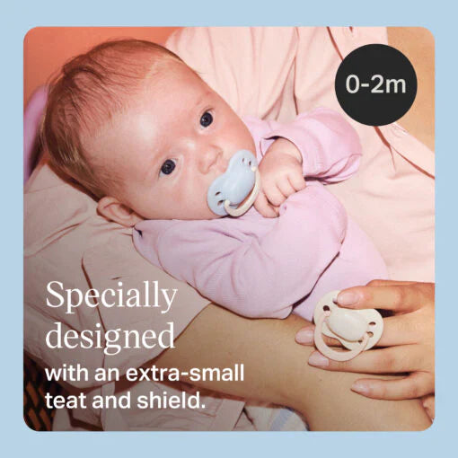 Newborn Soother 0-2m Girl Pack of 2 Assorted