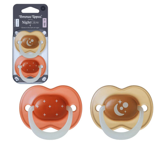 Tommee Tippee  Night Glow Soother 6-18m Soother Pack of 2