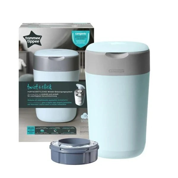 Tommee Tippee Nappies Bin Twist & Click Blue