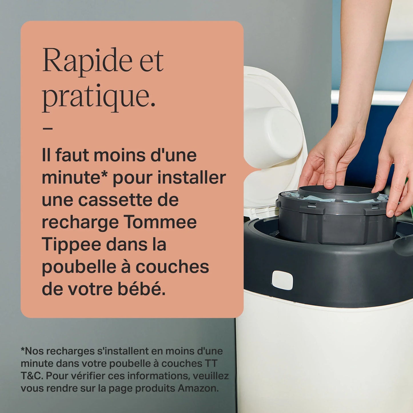 Twist & Click Diaper Disposal Bin Refills, 3 Packs