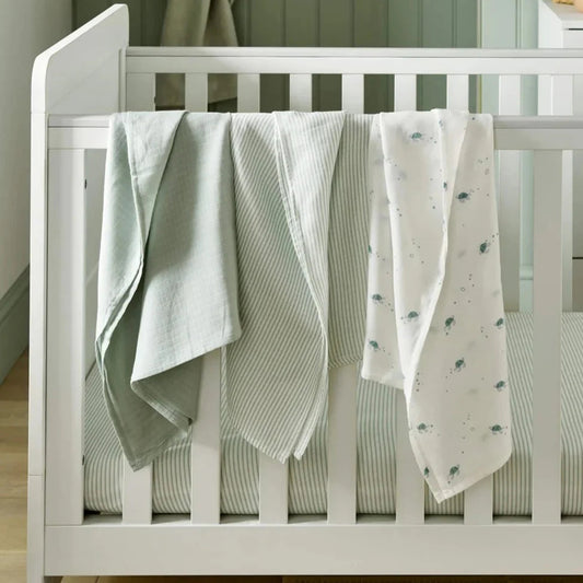 Mamas & Papas Large Turtle Muslin Cloths Pack of 3 | Mamas & Papas, Babies, Nursing, Muslin Cloth