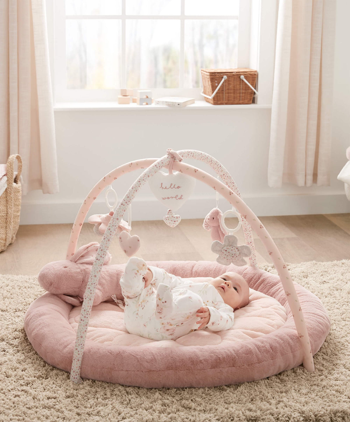 Mamas & Papas Welcome To The World Bunny Playmat - Pink | Mamas & Papas, Babies, Nursing, Playmat & Gym