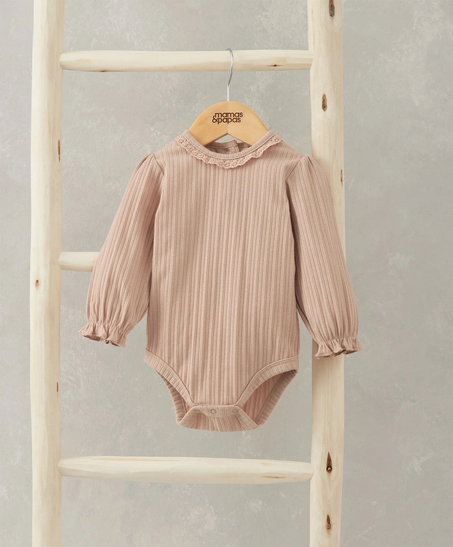 Mamas & Papas Lace Trim Bodysuit - Pink | Mamas & Papas, Babies, Nursing, Bodysuit
