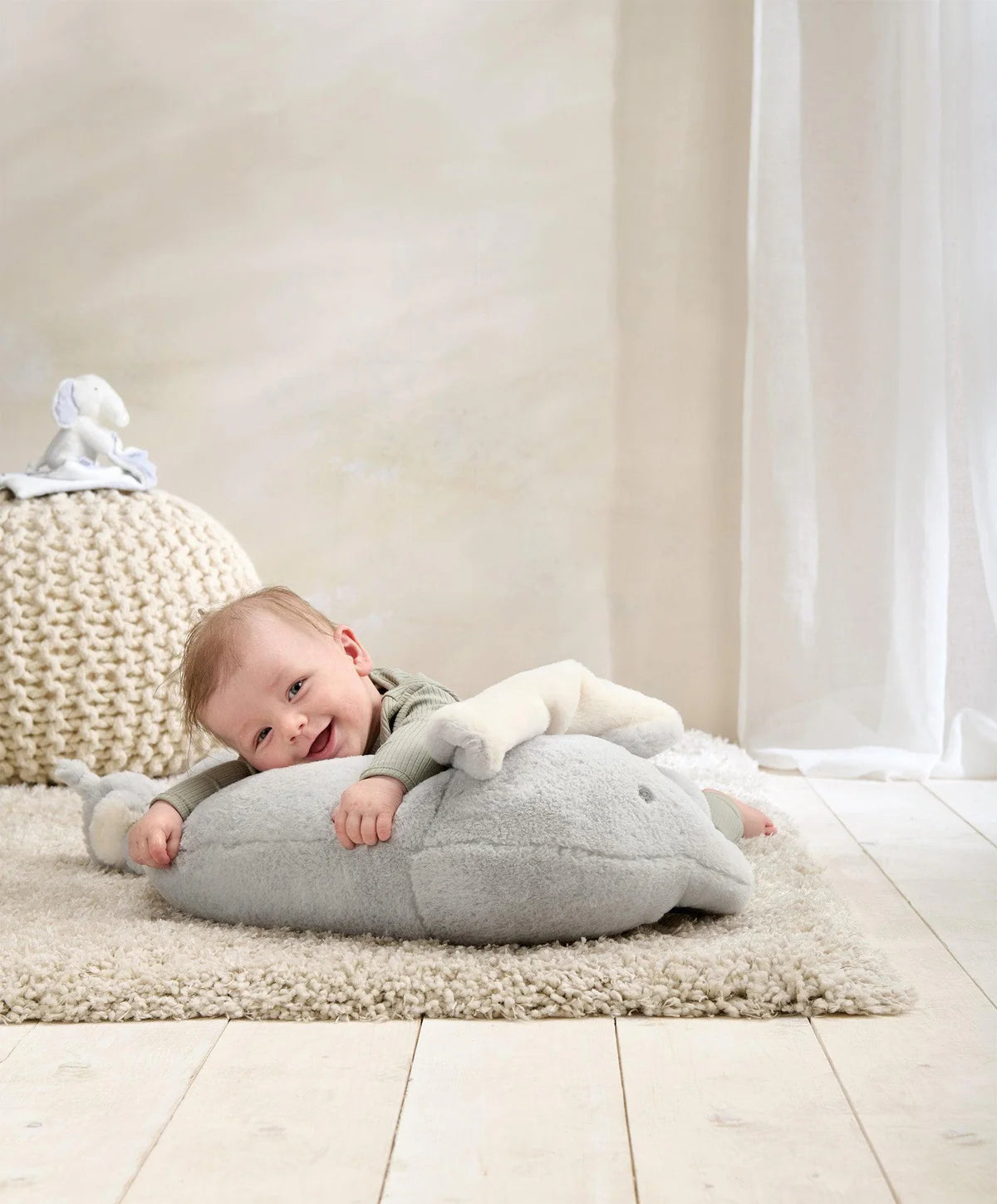 Mamas & Papas Tummy Time Snugglerug - Welcome to the World Elephant | Mamas & Papas, Babies, Nursing, Tummy Time Mat