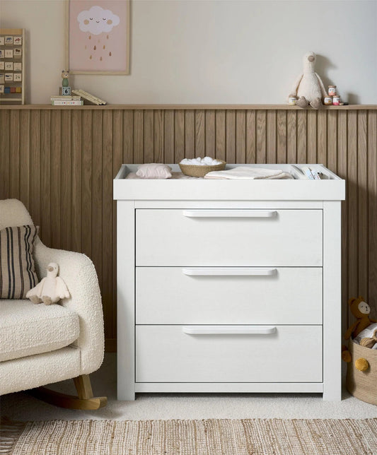 Mamas & Papas Franklin Dresser & Changer - White Wash | Mamas & Papas, Babies, Nursing, Dresser